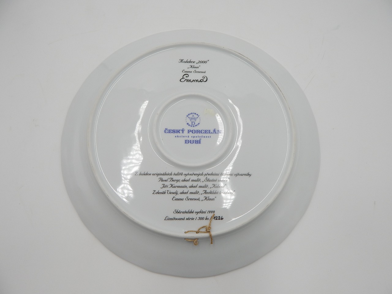 CIBULÁK z DUBÍ - závěsný TALÍŘ KLAUN design EMMA SRNCOVÁ