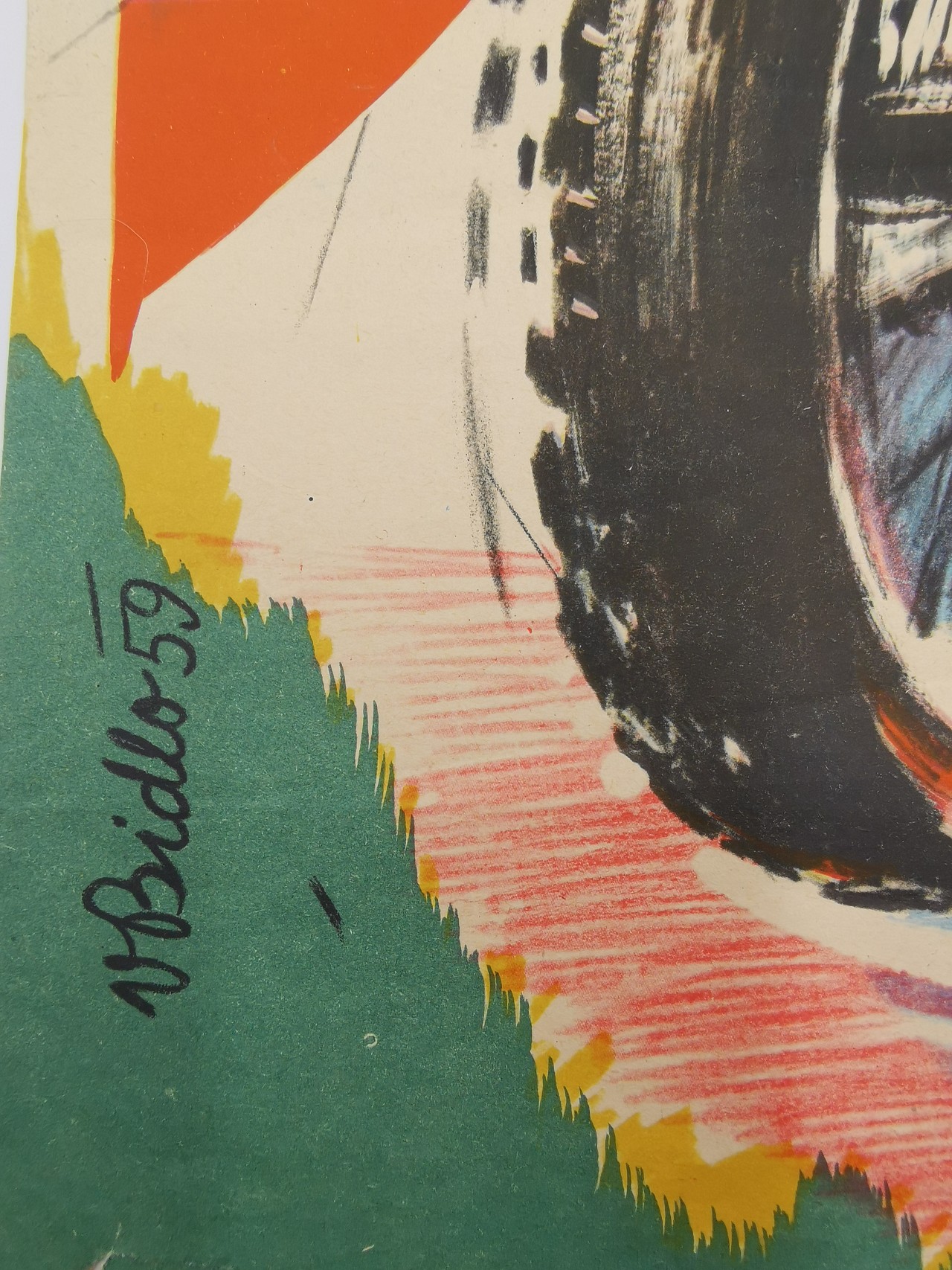 Terénní závody motocyklů 1960 Přelouč - V.Bidlo