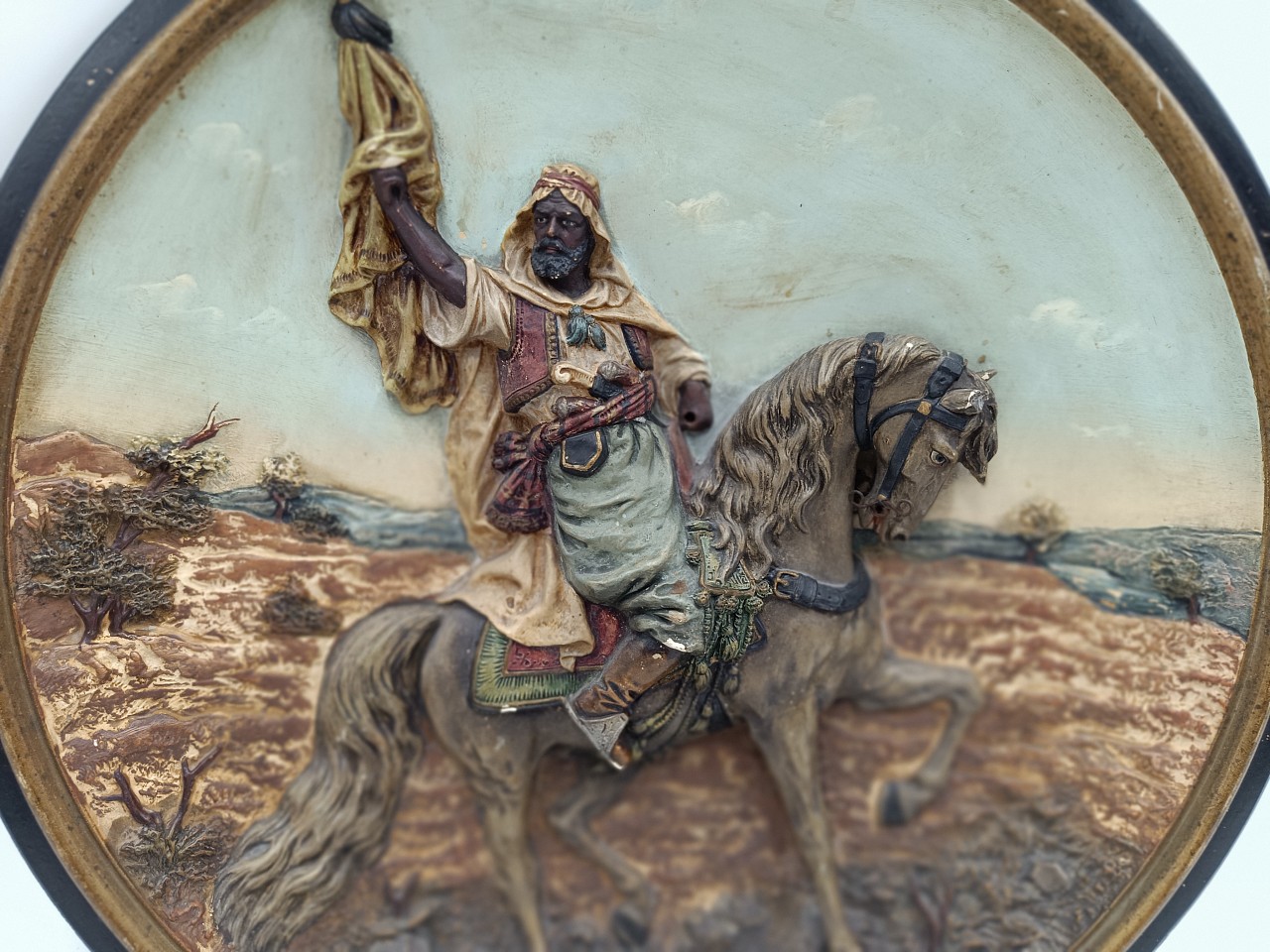 Arab na koni - MUSTERSCHÜTZ - Vzácná keramika